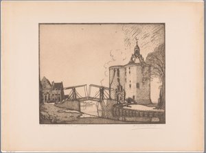 Ansicht der Drommedaris in Enkhuizen