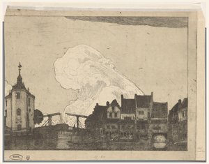 Hafen in Enkhuizen von Wijnand Otto Jan Nieuwenkamp (signed by artist)