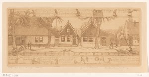 Das Bauernviertel, Edam von Wijnand Otto Jan Nieuwenkamp (signed by artist)