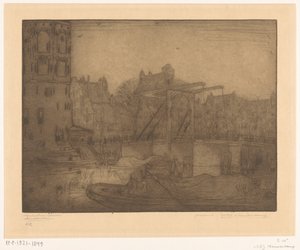 Montelbaanstoren, Amsterdam von Wijnand Otto Jan Nieuwenkamp (signed by artist)