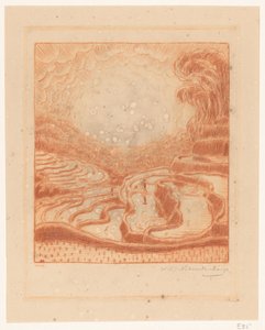 Reisfelder auf Bali von Wijnand Otto Jan Nieuwenkamp (signed by artist)