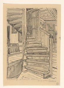 Wenteltrap im Westfries Museum in Hoorn von Wijnand Otto Jan Nieuwenkamp (signed by artist)