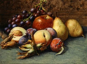 Stillleben mit Früchten von Wilberforce Haddon