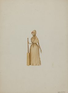 Maisstrohpuppe, ca. 1941 von Wilbur M Rice