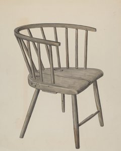 Handgefertigter Armstuhl, ca. 1937