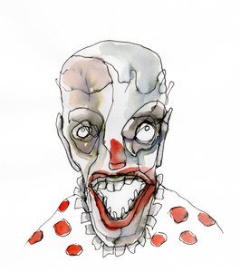 Gruseliges Clown-Grinsen von Wildemar Doomgriever