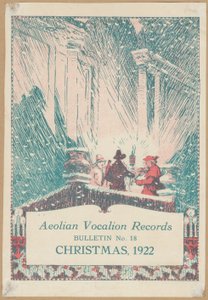 Vocalion Records Bulletin, Weihnachten von Wilfred Fryer, Curtis Advertising Agency