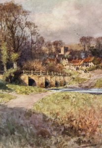 Ansicht des Dorfes Sutton von Wilfrid Williams Ball