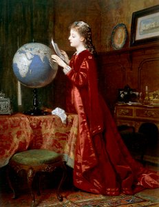 Ferne Orte, von Wilhelm Amberg, Öl auf Leinwand, Deutschland von Wilhelm Amberg