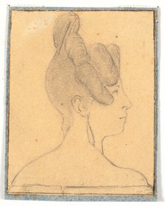 Frauenkopf. Profil nach rechts von Wilhelm Bendz