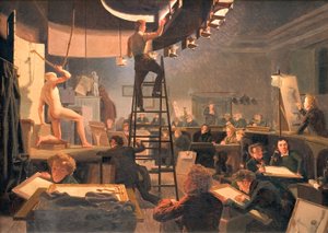 Der Zeichenkurs an der Königlichen Akademie der Schönen Künste von Wilhelm Bendz