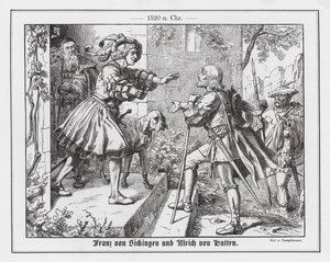 Franz von Sickingen begrüßt Ulrich von Hutten