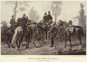 Treffen von Prinz Bismarck und Napoleon III von Wilhelm Camphausen