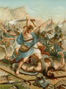 David tötet Goliath von Wilhelm Ebbinghaus