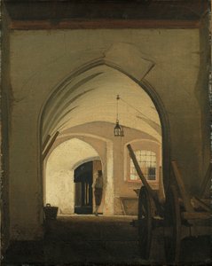 Ein Kutschenhaus, Partenkirchen von Wilhelm Ferdinand Bendz