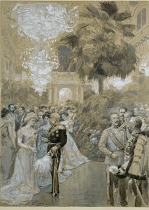 Hofball in der Wiener Hofburg, dem Stadtschloss der Kaiser von Österreich-Ungarn von Wilhelm Gause