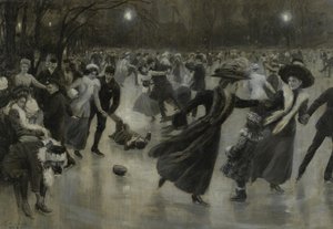 Party auf dem Eis, 1909