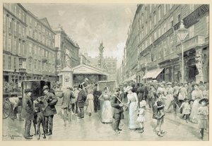Der Graben, zentraler Platz in der Innenstadt von Wien von Wilhelm Gause