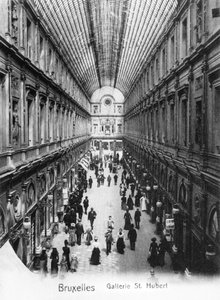 St. Hubert Galerie in Brüssel, um 1900 von Wilhelm Hoffmann