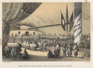 Abendessen für die japanischen Kommissare an Bord der U.S.S.F. Powhatan, 1855 von Wilhelm Joseph Heine