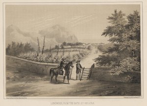 Longwood, vom Tor aus, St. Helena, 1855 von Wilhelm Joseph Heine