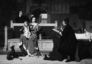 Hugo van der Goes malt das Porträt von Maria von Burgund von Wilhelm Koller