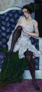 Junge Frau in Unterwäsche, ca. 1910-11 von Wilhelm List