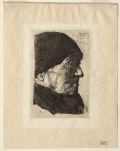 Kopf eines Bauern von Wilhelm Maria Hubertus Leibl