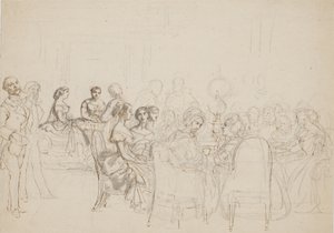 Abendgesellschaft bei Prinzessin Charlotte Frederikke in Rom