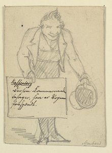 Verbeugender Kutscher. Einladung (nach Raffenberg) von Wilhelm Marstrand