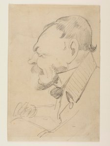 Karikatur von Gottlieb Bindesbøll von Wilhelm Marstrand