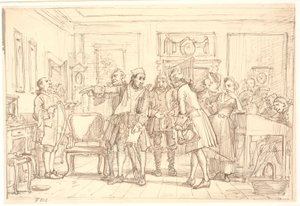 Der Vielbeschäftigte, I, 6 von Wilhelm Marstrand