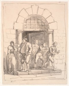 Der unaufmerksame Gefängniswärter von Wilhelm Marstrand