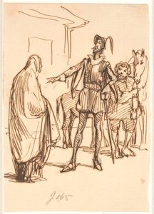 Don Quixote und Dona Roderiguez von Wilhelm Marstrand