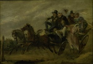 Episode aus Ludvig Holberg: Die Reise zur wundersamen Quelle von Wilhelm Marstrand