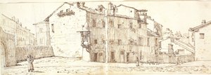 Straße im Monte Pincio-Viertel, Rom