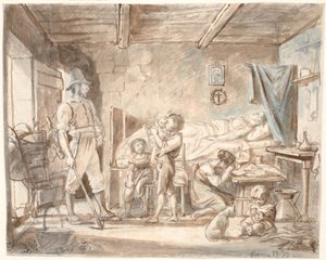 Die Heimkehr zu den Mutterlosen von Wilhelm Marstrand