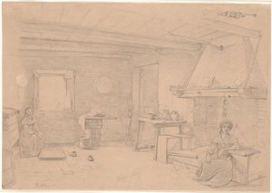 Italienisches Bauernhaus von Wilhelm Marstrand