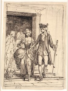 Leander und Leonora, hinter ihnen Henrik und Pernille
