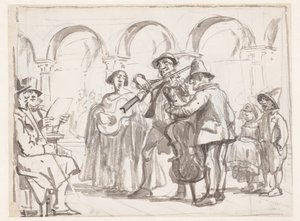Der Musikant auf dem Markusplatz, Venedig
