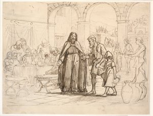 Die Parabel vom großen Abendmahl von Wilhelm Marstrand