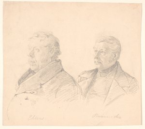 Porträts von zwei Roskilde-Bürgern "Ehlers" und "Brünniche"