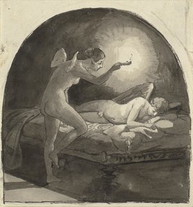 Psyche und der schlafende Amor von Wilhelm Marstrand