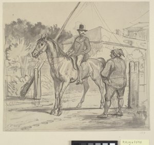 Reiter und Torwächter von Wilhelm Marstrand