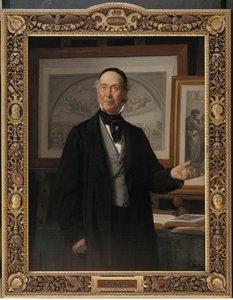 Der Kunsthistoriker N.L. Høyen von Wilhelm Marstrand