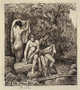 Drei badende Frauen von Wilhelm Marstrand