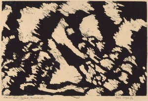 Frau auf einem Feld von Wilhelm Morgner