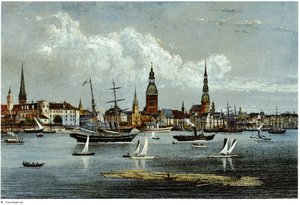 Ansicht von Riga, ca. 1855