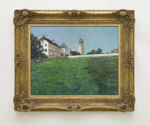 Ein Blick auf Frauenchiemsee von Wilhelm Trübner