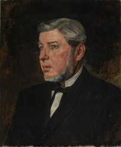 Bildnis des Vaters des Künstlers, Georg Trübner von Wilhelm Trübner